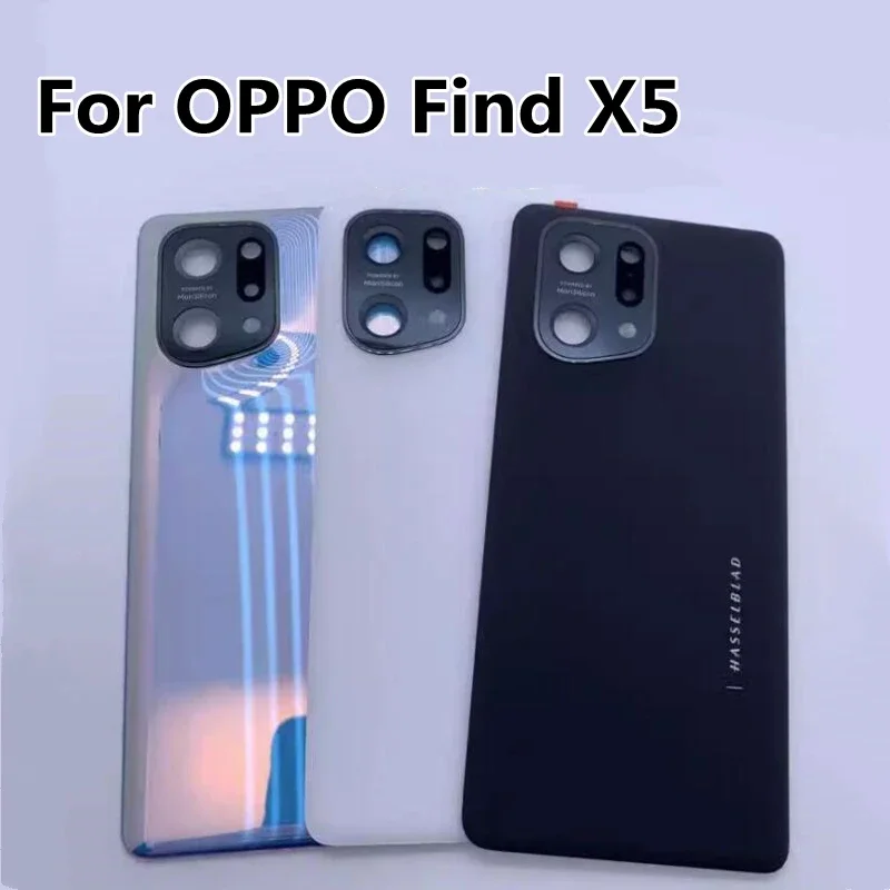 

Новый 6,555 "для Oppo Find X5 PFFM10 CPH2307 задняя крышка батарейного отсека дверца корпус задняя стеклянная линза для крышки батарейного отсека x5