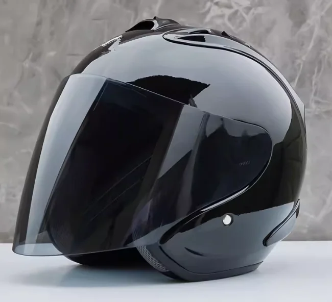 Ram4 الرائعة الأسود نصف خوذة الرجال والنساء دراجة نارية على الطرق الوعرة الصيف خوذة الإنحدار سباق الجبل الصليب كاسكو السعة #1