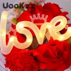 LED Love Luminous Lamp Romantic Confession Night Lights Happy Birthday Wedding Valentine Decoration Lamp Festive Party Supplies