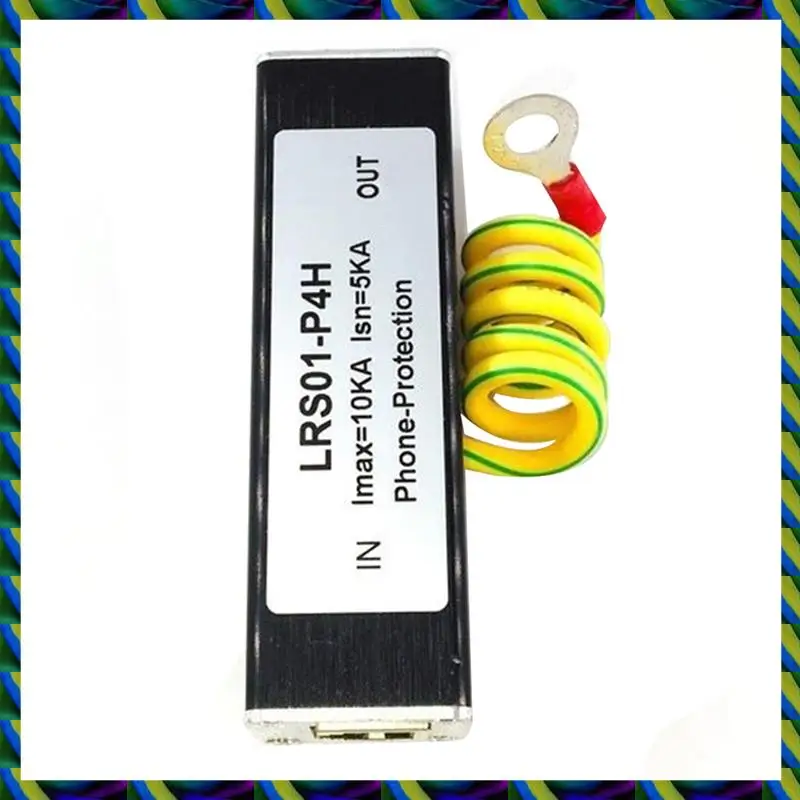 واقي عرام فاكس الهاتف اليومي 3X مانع الرعد RJ11 Kl01-P4H أسود RJ11 ADSL