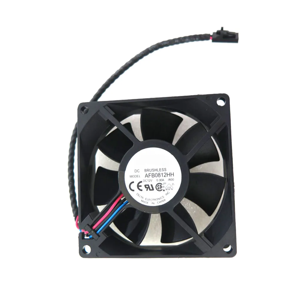 For Delta AFB0812HH-R00 80*80*25MM DC12V 0.30A 3lines Cooling Fan New
