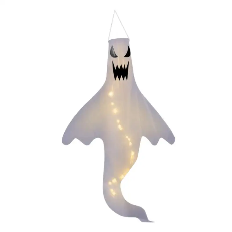 Halloween Large LED Light Hanging Ghost For Halloween Party Home Outdoor Indoor Decoration Glowing Spooky Lamp Horror Props 2024