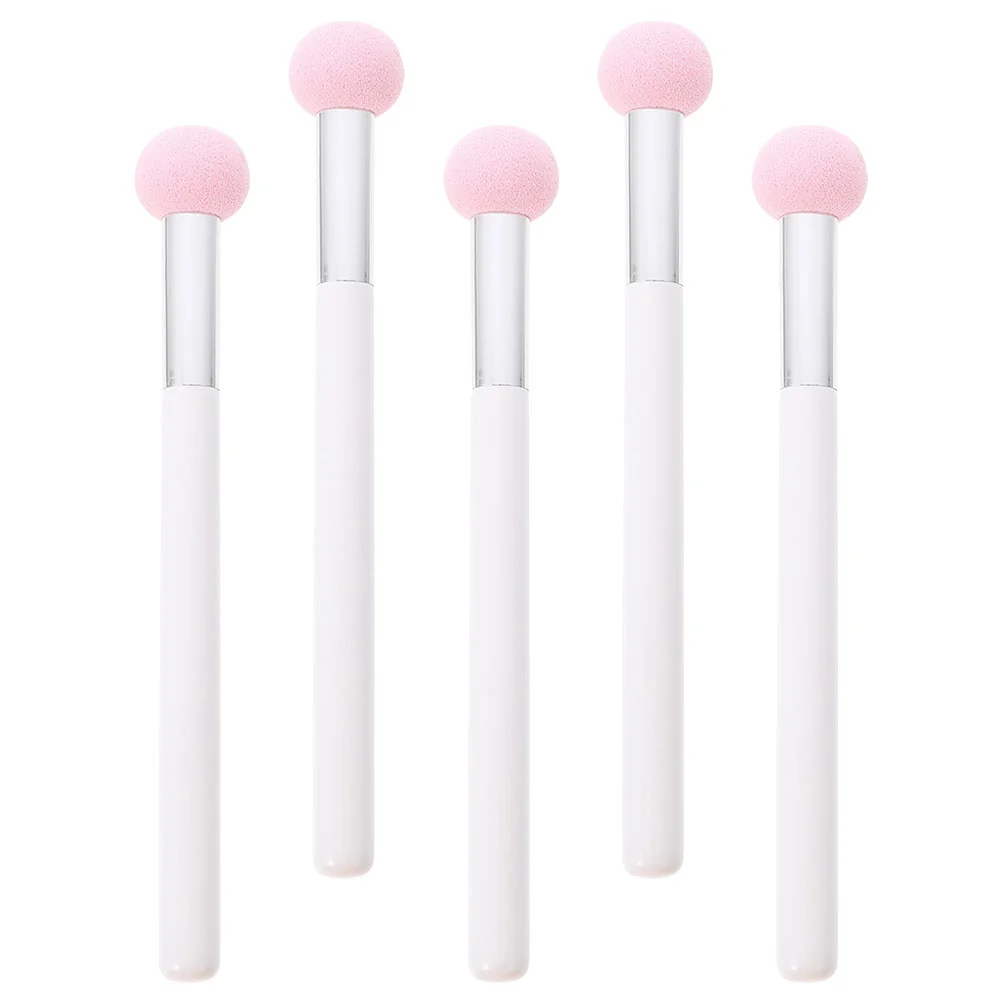 Ensemble d'éponges de maquillage pour fond de teint, petite brosse à tête plus lente, applicateur sans latex pour fille, rose, 5 pièces