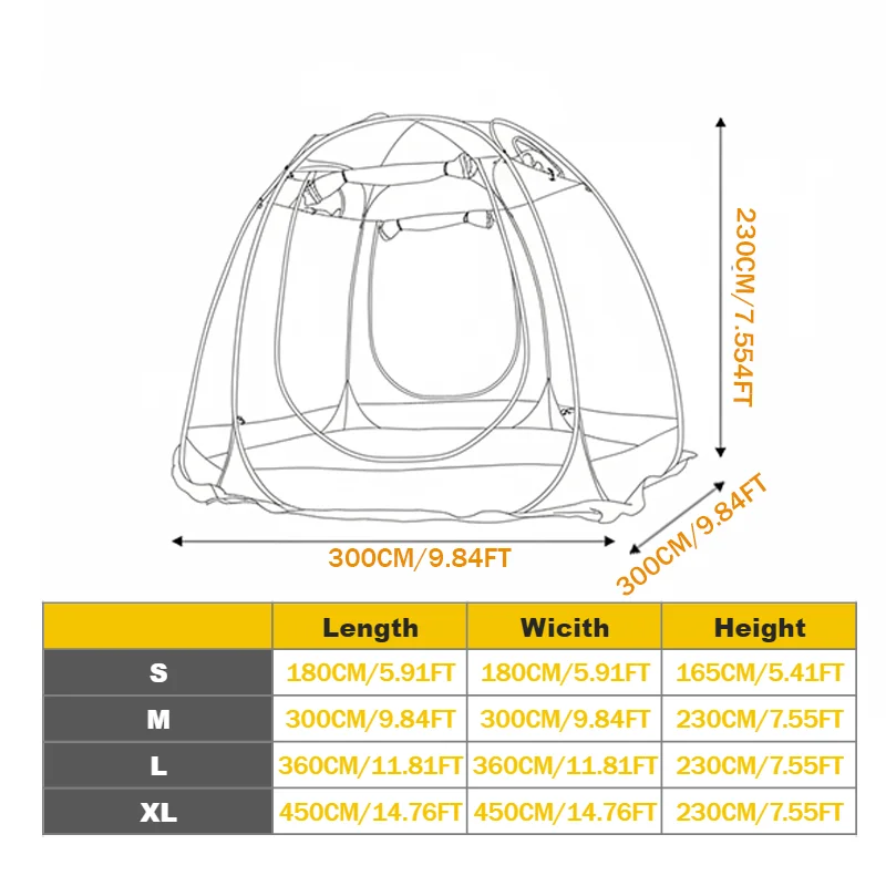 4 Person Clear Bubble Tent Pop Up Transparent PVC Shelter for Backyard Patio Camping Picnic Outdoor Party Easy Setup