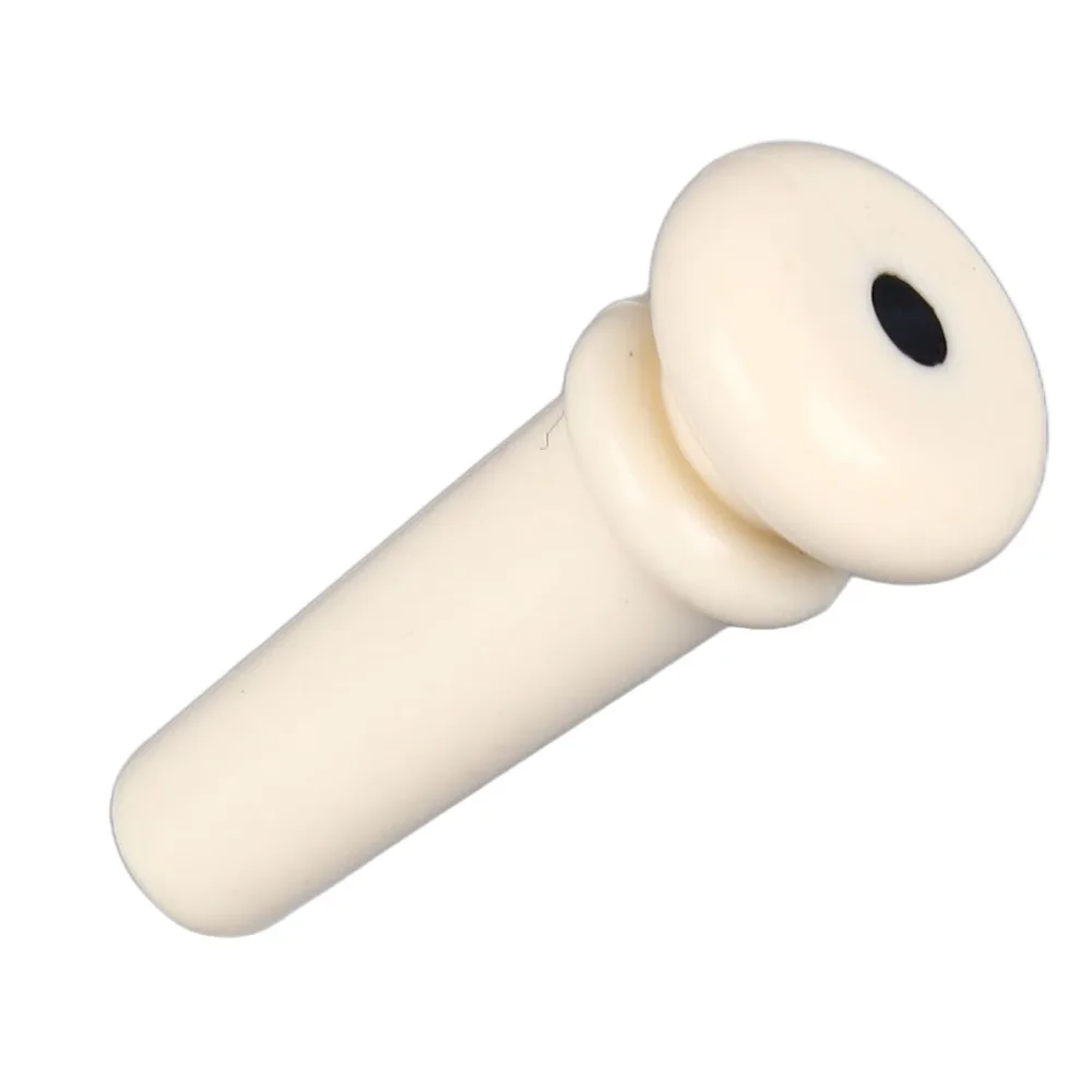 2PCS Plastic Guitar End Pin Lightweight Design White/Black String End Pin Button Strap Fixing Peg For Guitar Strap Fixing