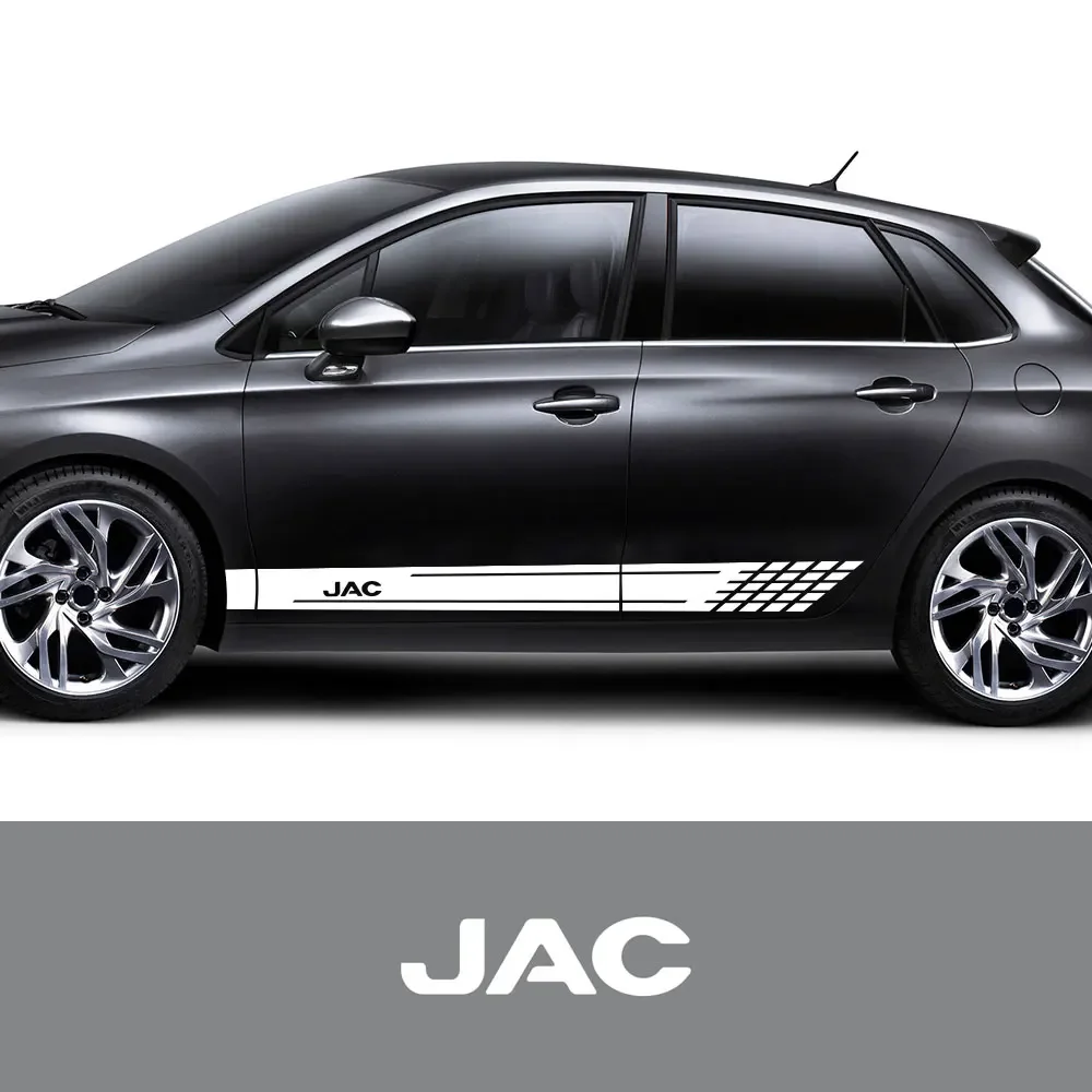 

2 шт. автомобильные дверные боковые наклейки длинная полоса виниловая пленка наклейки Авто Декор Аксессуары для JAC Refine J3 J2 S5 A5 J5 J6 J4 Vapor S2 T8