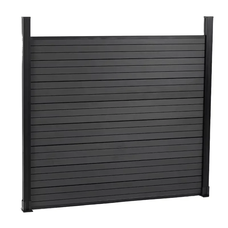 Wood Plastic Composite WPC Privacy Fence Panels Waterproof UV Resistant Outdoor Garden Backyard Fence