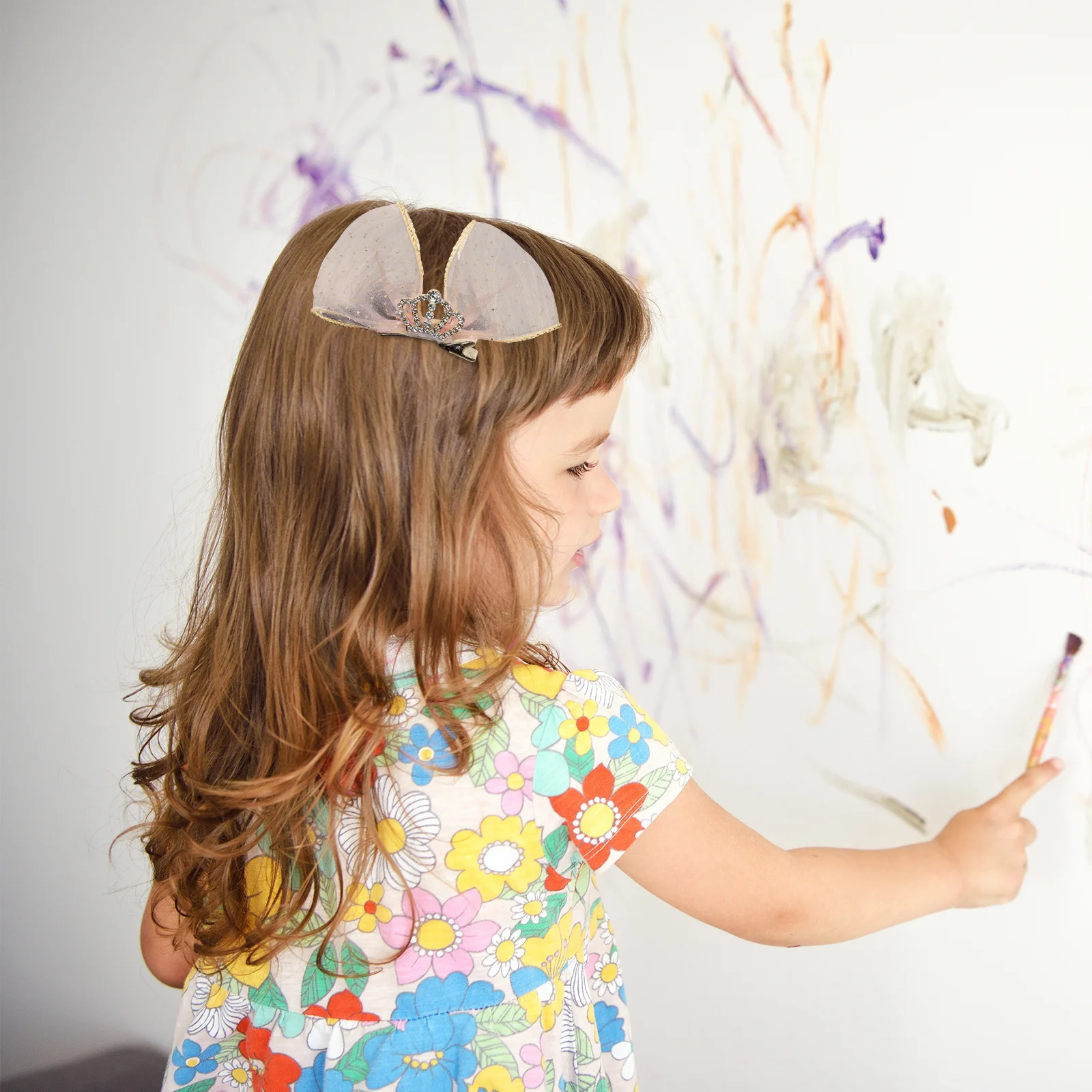 

2Pcs Metal Lace Hair Bow Clips for Women Girls Crown Barrettes Decorative Hairpins for School Ceremony Festival Gift Ideas