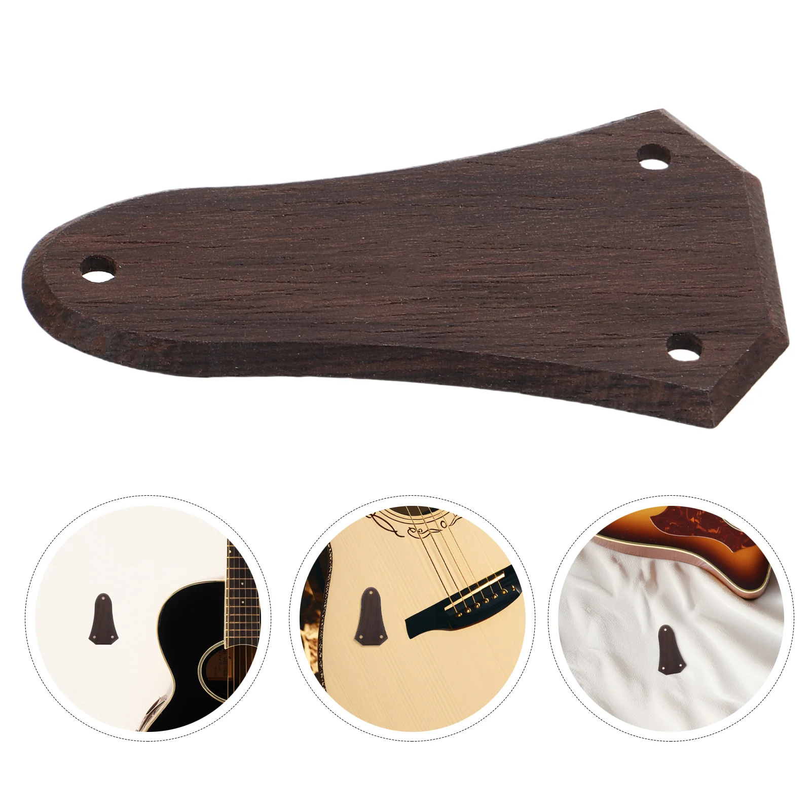 Rosewood Guitar Truss Rod Cover Plate 3 Holes Wood Covers Electric Guitar Replacement Parts Accessories Precision Iron Core