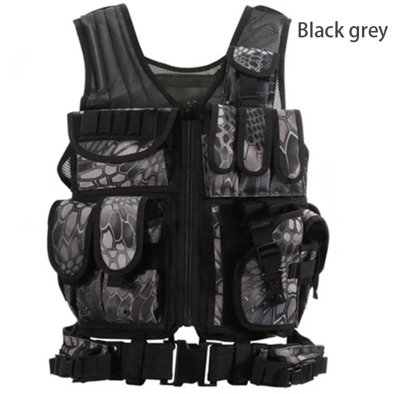 Nylon Tactical Vest Body Armor Hunting Carrier Airsoft Accessories Combat MOLLE Camo Military Army Vest CS Game Jungle Equipment