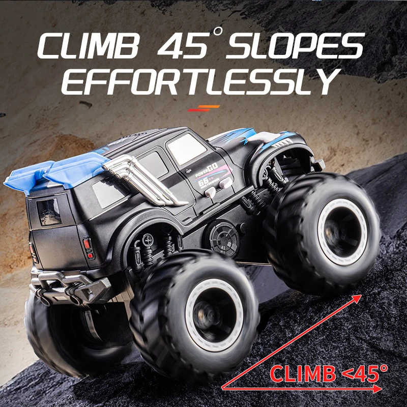 Carro de controle remoto anfíbio, veículo off-road de escalada com tração nas quatro rodas, carro, brinquedo infantil, carro de corrida elétrico para meninos, presente