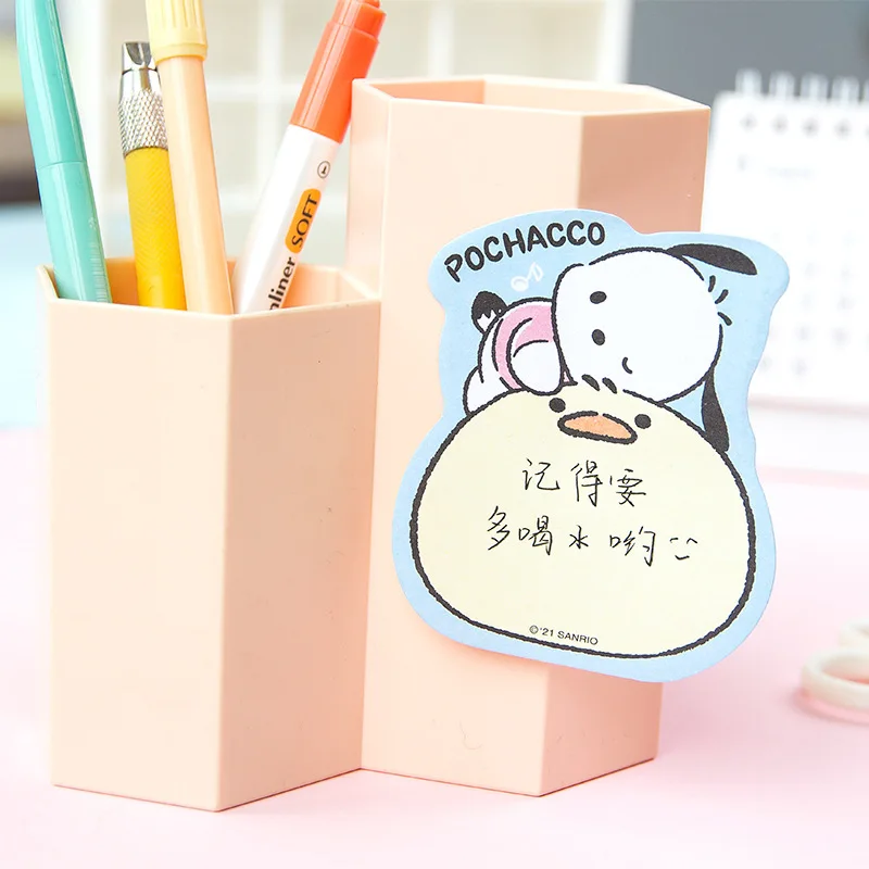 40pcs/lot Kuromi Melody Memo Pad Sanrio Pochacco Sticky Notes Stationery Label Notepad Planner Sticker Post School Supplies