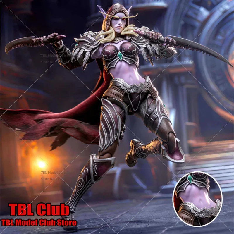 1/10 스케일 Collectible Guardian of The Horde NO.07 그림자의 여왕 WOW 그레이 나이트 7 인치 액션 피겨 모델 완구