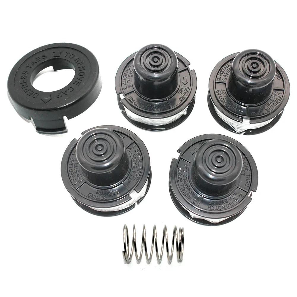 

4PKS Spool and Line Bump Feed Fits Black And Decker GL250 GL310 GL360 GLC500 Strimmers A6226