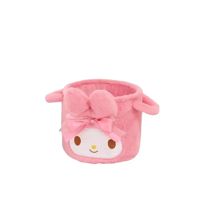 Caja de almacenamiento Sanrio, Material de felpa, My Melody, Anime Kawaii, moda, encimera, cesta para ropa sucia, caja organizadora de artículos diversos