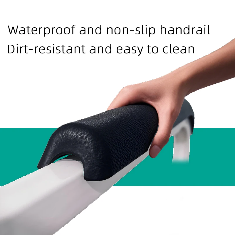 درابزين المرحاض مساعد الحمام السكك الحديدية إطار أمان مقعد المرحاض لكبار السن #3