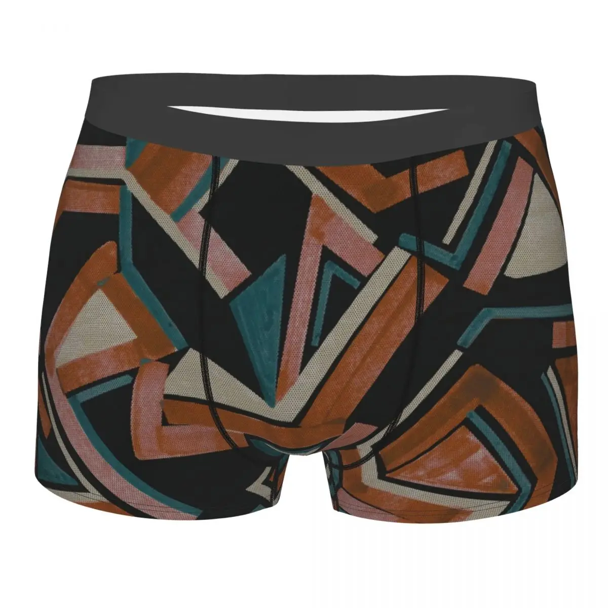 International Vanguard Men Boxer Briefs Underwear Abstract Acrylic Expressionist Art Highly Breathable Top Quality Gift Idea