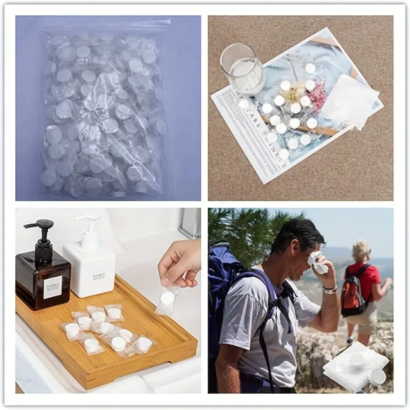 20/30/50 pcs compressed face towels for travel disposable facial towel Coin Tissues - for Travel Camping, Beauty Salons Outdoor