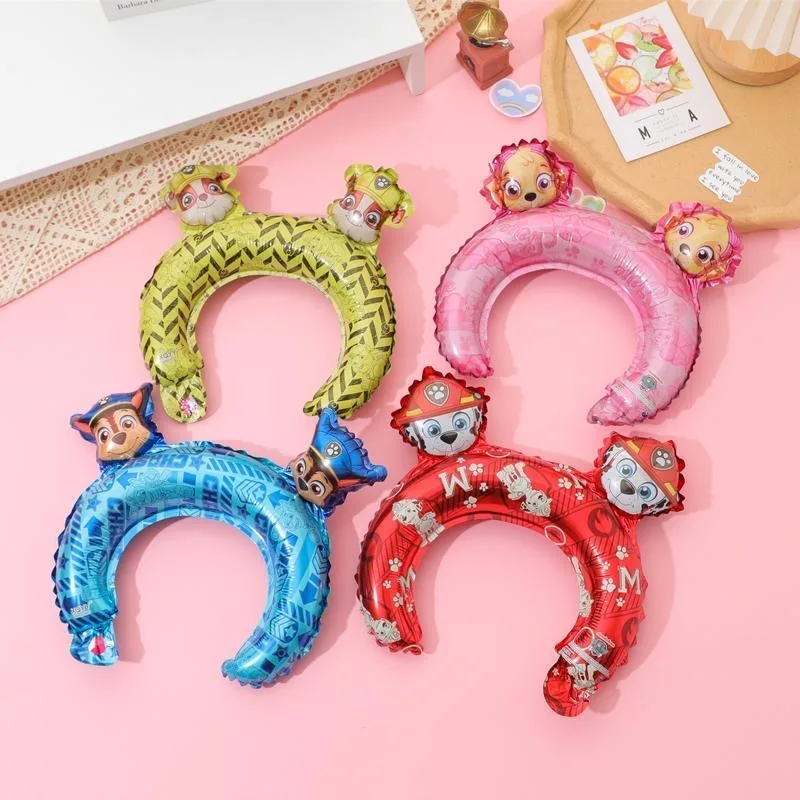 20/10 piezas Set de Globos Creativos para la Cabeza con Temática Woof Team Gran Logro, Día del Perro y Estilo Archie