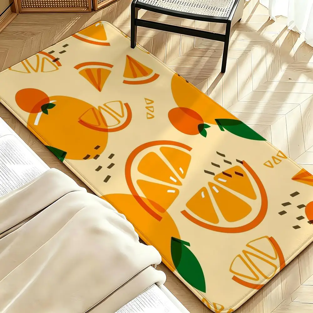 Art S-Simple drawing f-food Floor Mat Soft Flannel Floor Mat  Suitable for Entryways, Living Rooms, Bedrooms, and Bathrooms
