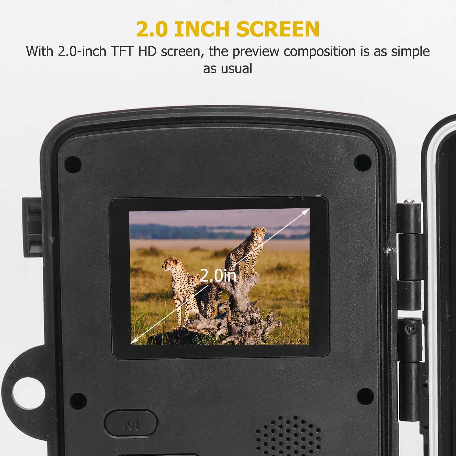 

Trail Camera ABS Night Vision Waterproof Outdoor Wildlife Monitoring Game Camera Waterproof Cam 1080P Video IP66