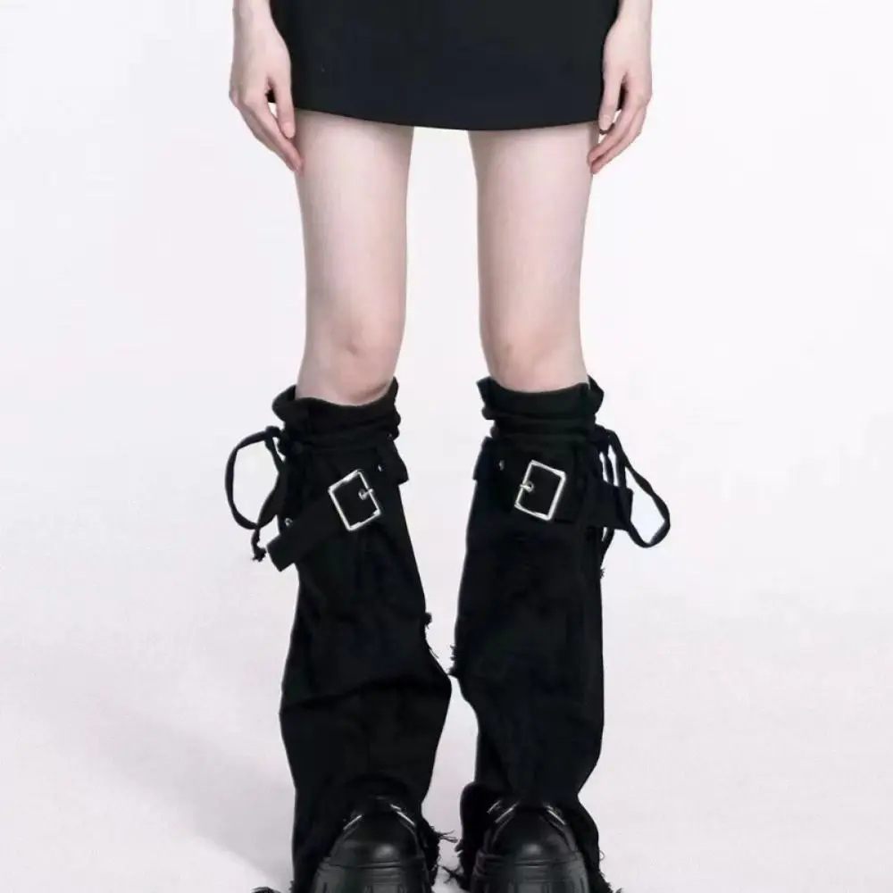 Trendy Y2k Cross Leg Warmers Spicy Girl JK Y2k Stockings Retro Lolita Long Stockings Fall Winter