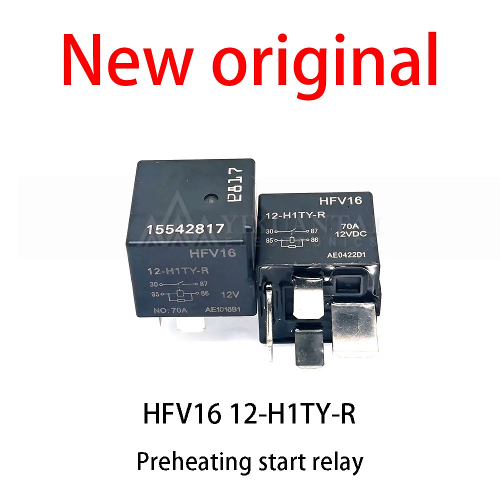 5PCS~10PCS 100% New relay HFV16 12-H1TY-R 70A 4-pin 12V New original Preheating start relay