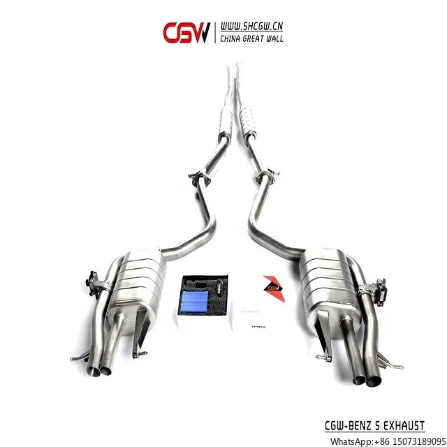 Professional Auto Parts Stainless Steel Active Sound Exhaust for  W222 S320 S400 S450 S500 3.0T 2014-2018 Mufler Catback
