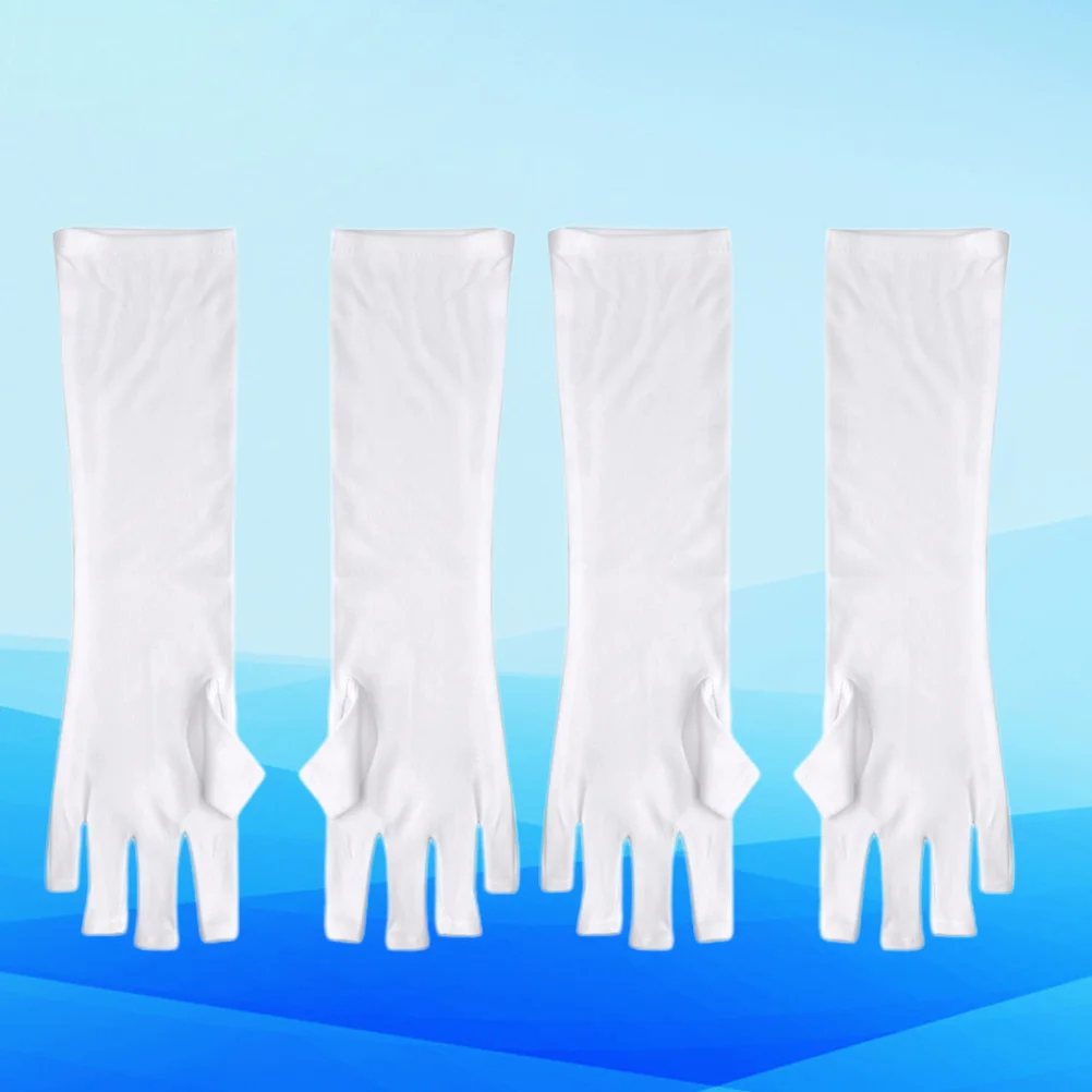 Gants anti-uv pour manucure Nail Art, bouclier léger demi-doigt, Protection avec doigts cousus individuellement