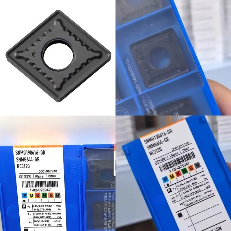 Carbide Inserts SNMG190616-GR NC3020 SNMG190616-GR NC3030 SNMG190616-GR NC3120 Turning Tools For Metal Mechanical