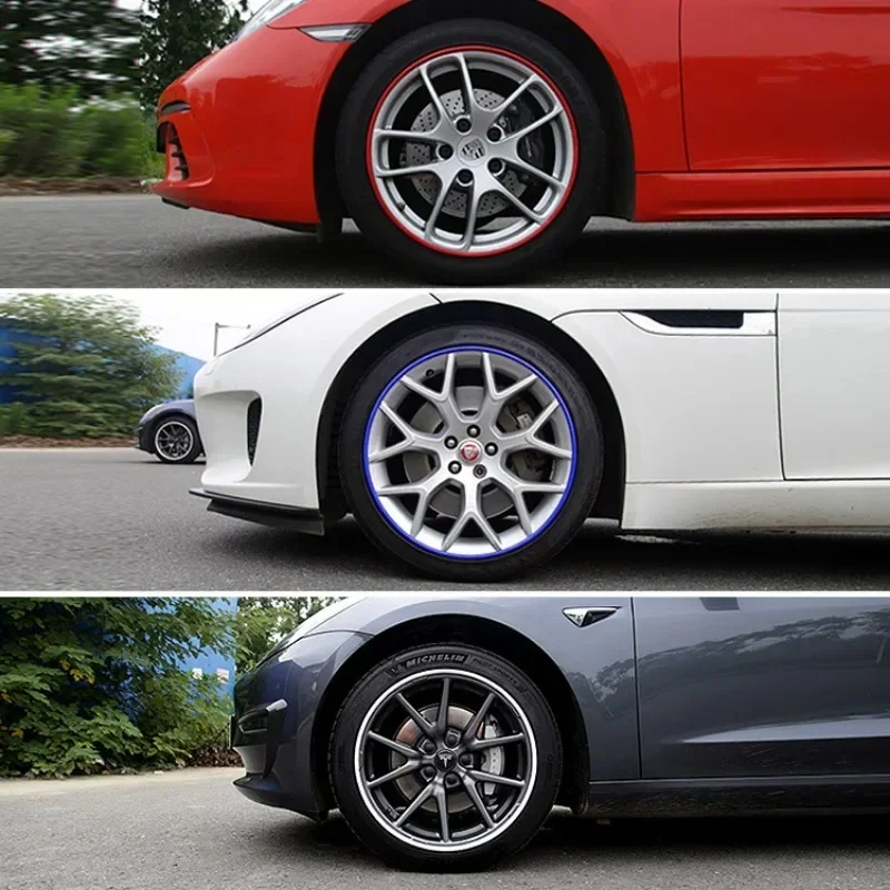 Wheel Hub Protection Ring16/17/18/19/20/21 inch for Tesla Model 3 Y S X Car Rims Ring Protectors Vehicle Wheel Rims Guard Strips view 5