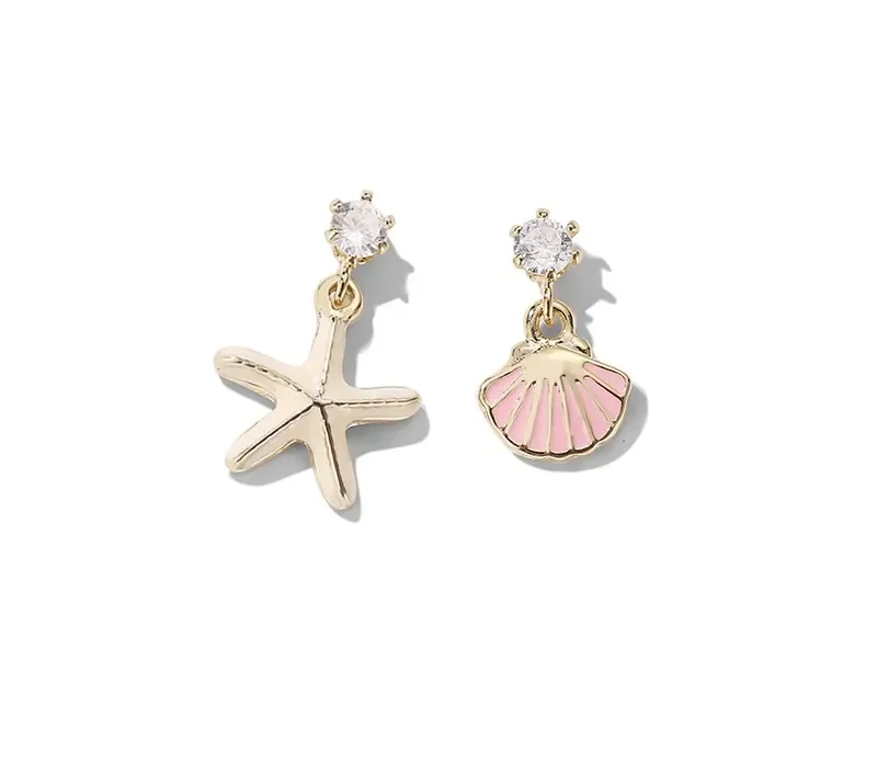 

Shell Starfish Earrings For Women Eardrop Jewelry Gifts With Exquisite Gift Box