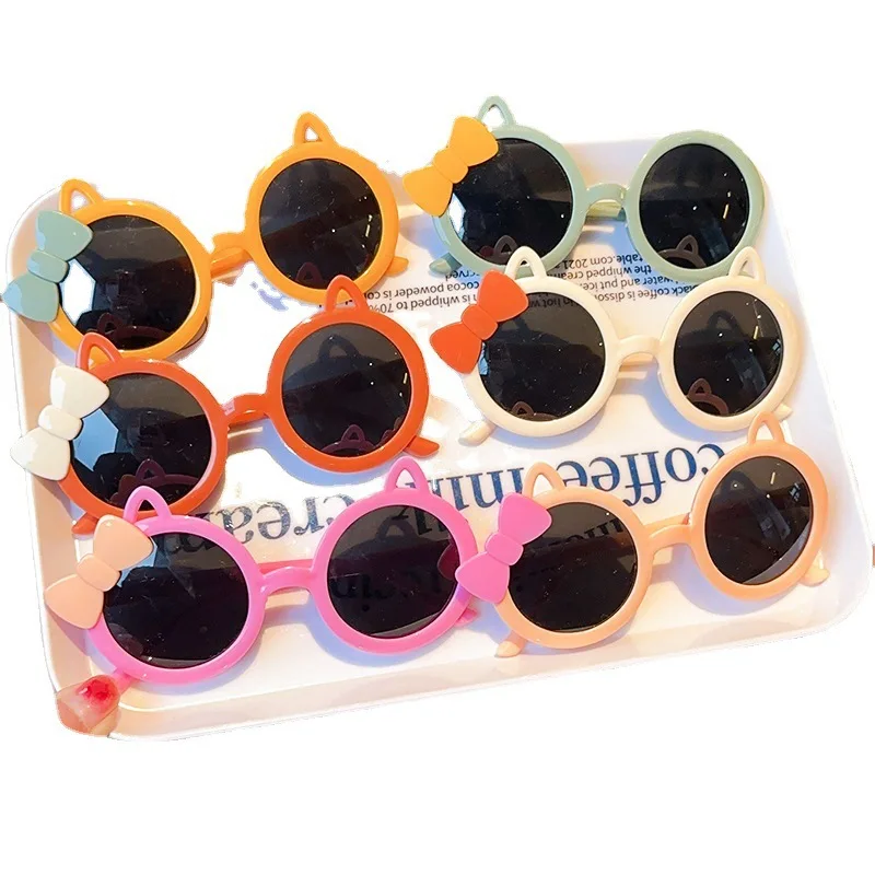 Children's Sunglasses Cute Bow Baby Glasses UV Protection Sunglasses Stylish Birthday Gift Toys