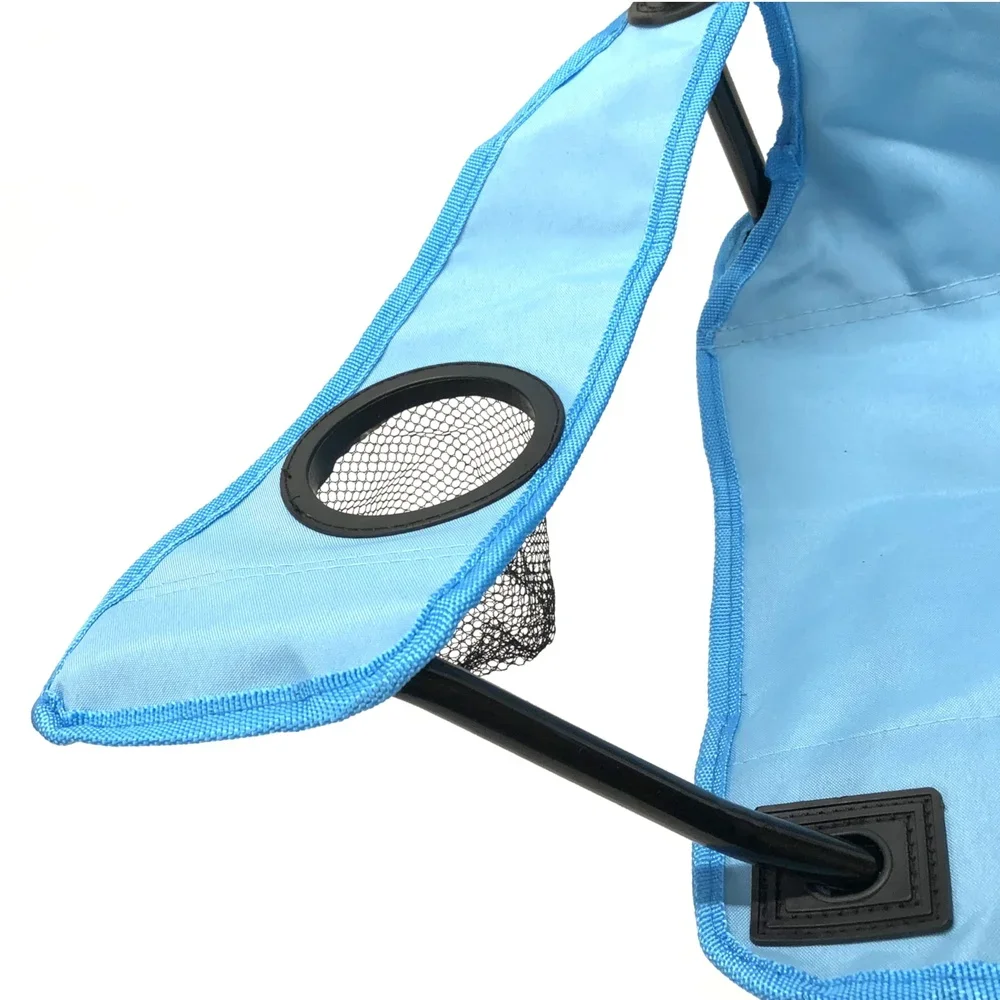 Silla de campamento plegable para niños, portátil, de nailon resistente con bolsa de transporte, ligera, plegable, impermeable, resistente a desgarros, de 2 a 5 años