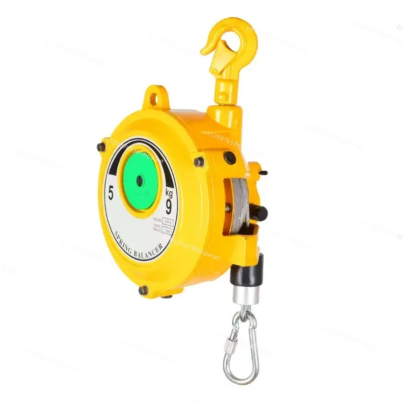 9-15KG Spring Balancer Self-locking Tower-Type Lifting Hook Spring Holder Balancer Steel Wire Rope Balancing Lifting Jack