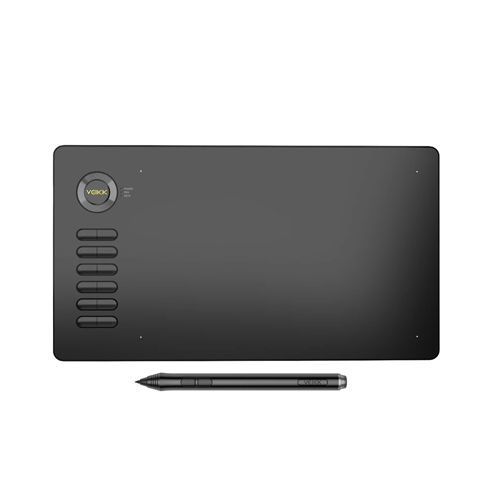 

Drawing Tablet A15 Graphic Tablet 10x6 inches Digital Drawing Tablet with 8192 Induction Levels 5080 LPI Red Button