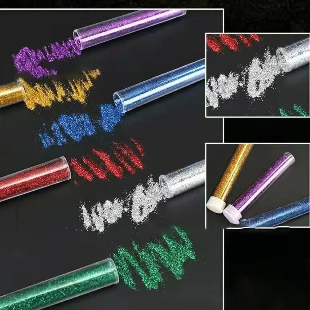 Polvere glitter simulata brillante Pigmenti scintillanti colorati Polvere Colore misto Set glitter per unghie fai da te per bambini
