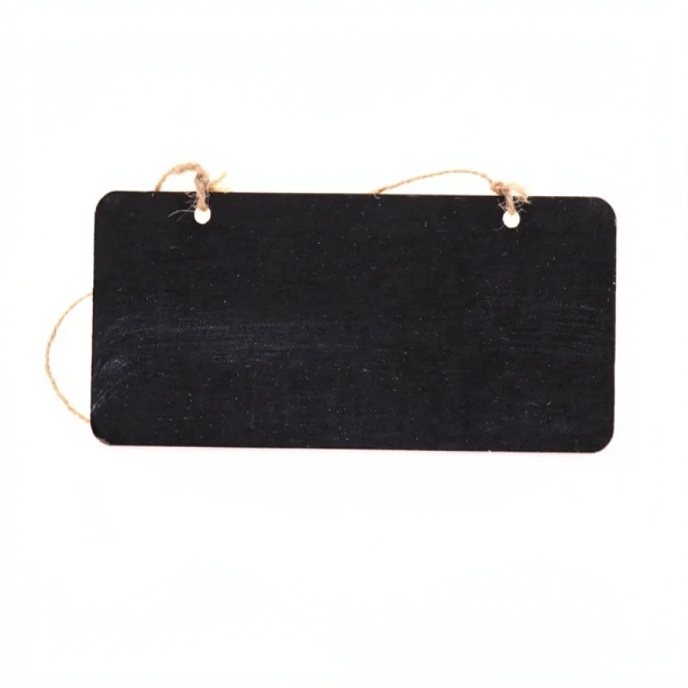 Mini Hanging Chalkboard For Home Kitchen Menu Board Wooden Message Writing Pad Office Desk Memo Sign Hanging Decor