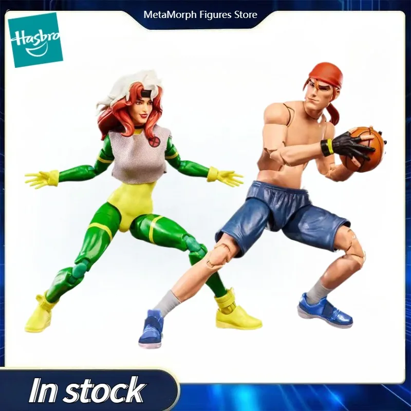 Original Hasbro Marvel Legends Series Gambit and Rogue (X-Men '97) Anime Figure Toys Ornaments Collection view 2