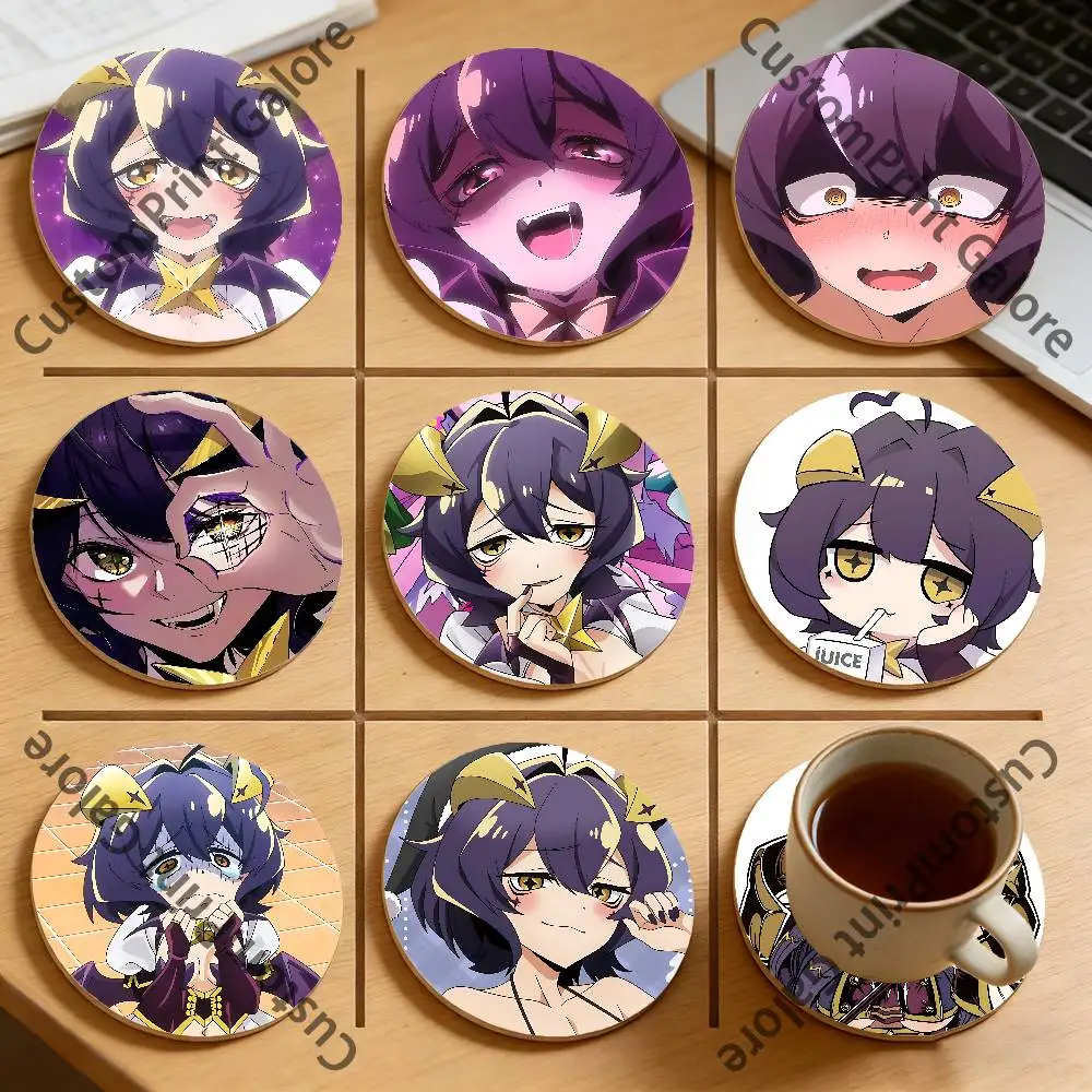 

H-Hiiragi U-Utena Heat-Resistant Pine Coasters Lightweight Sturdy for All Drinkware Easy to Clean