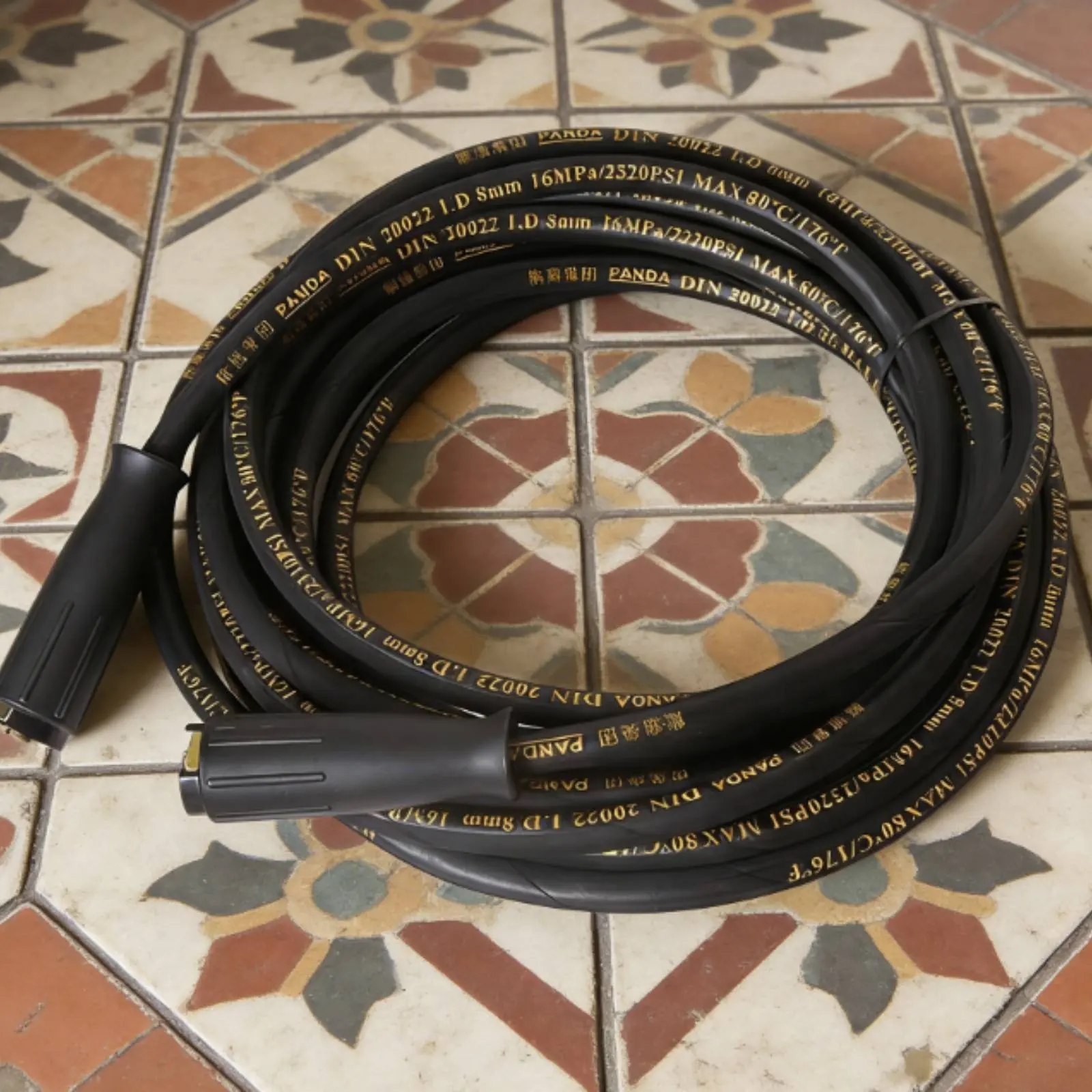 10 Meter High Pressure Hose Long-Lasting Steel Wire Reinforced Hose Cleaning Equipment Part Quick Connect Fittings Non-Marking