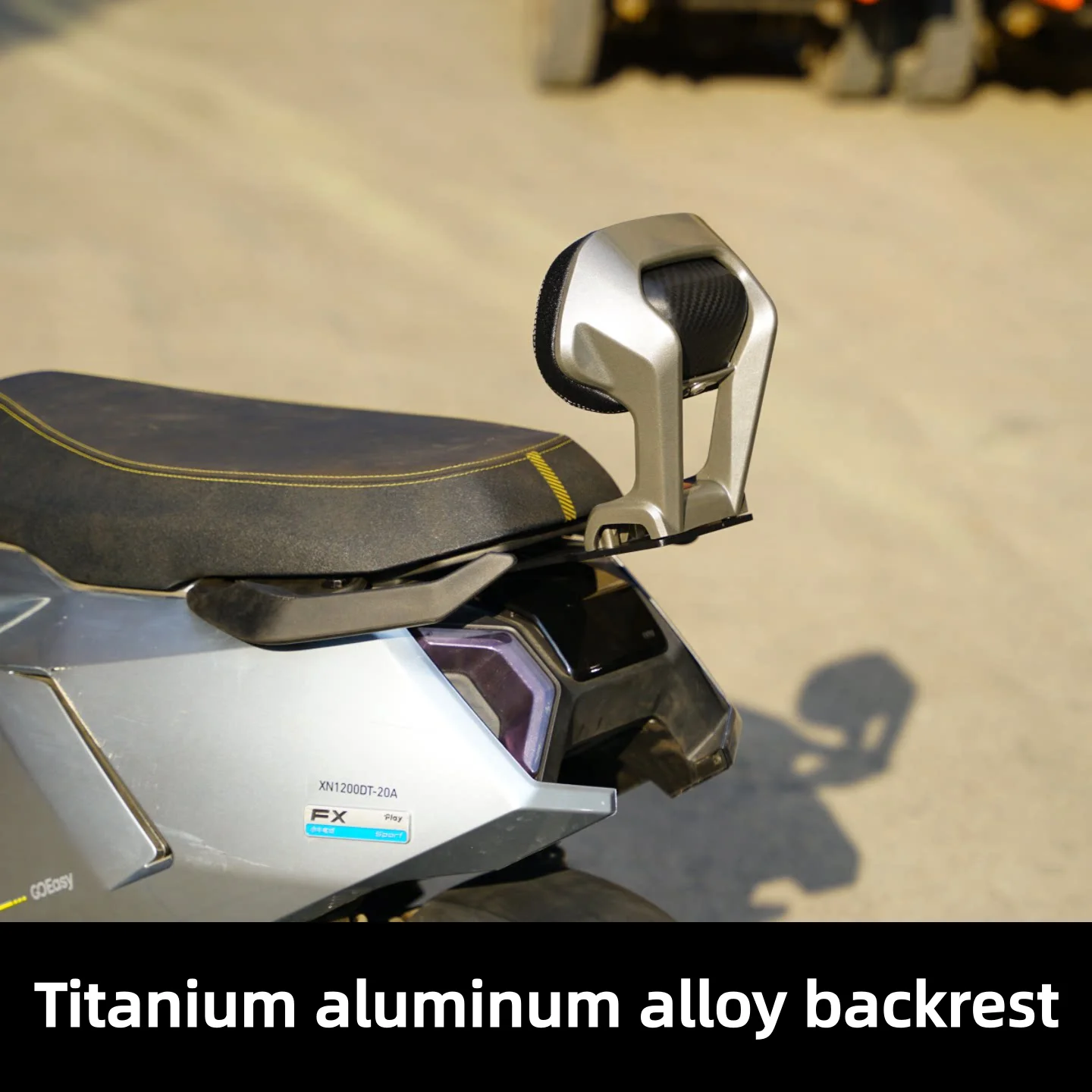 For NIU FX/FXT aluminum alloy thickened rear backrest, dedicated electric scooter accessory with direct installation