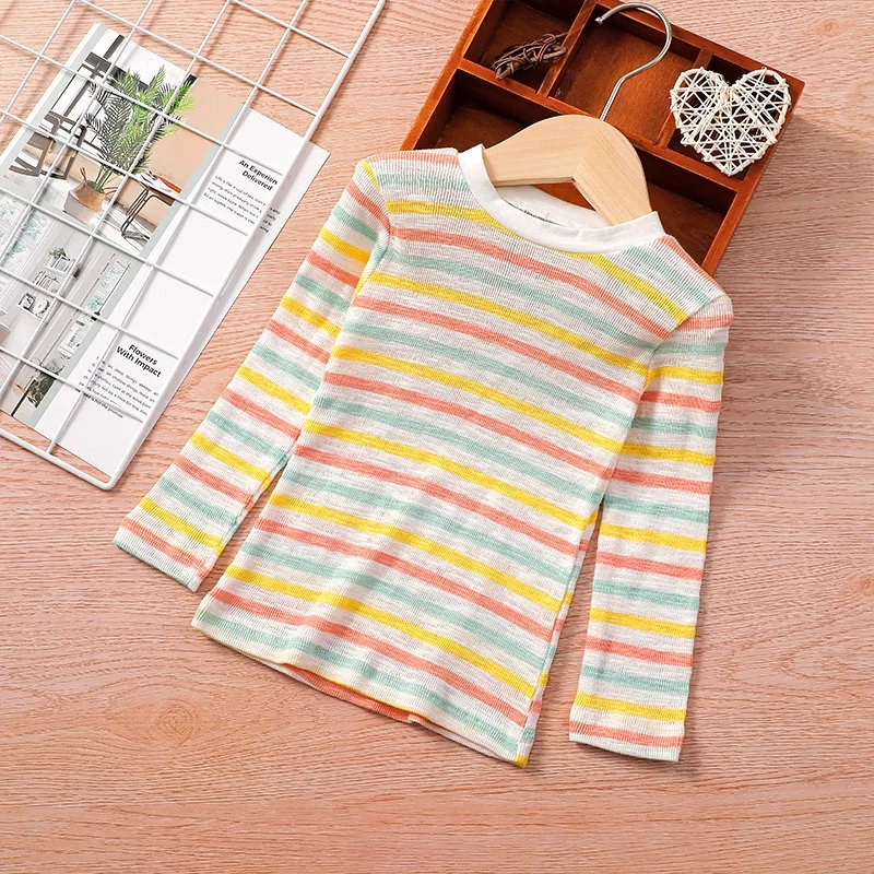 

Ootd For Newborn Baby Girl T-shirt 2-7 Years Old Summer Fashion Cute Cotton Long Sleeve Tees Chilrren Clothes