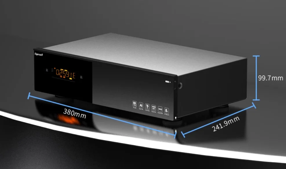 New A20M dual hard drive compartment 8K120HZ Blu ray hard drive player HDR Vivid ultra high definition player