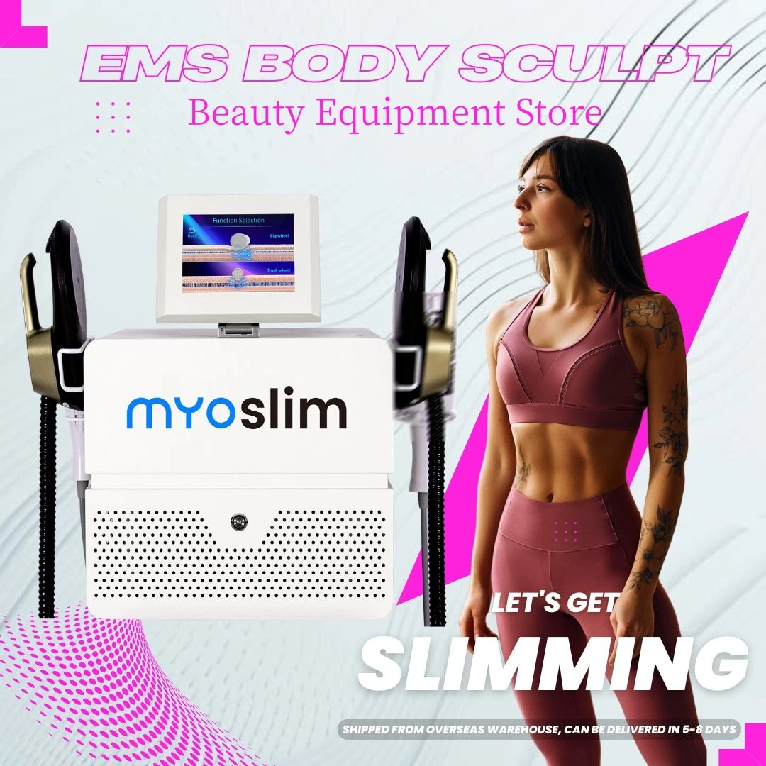 EMS آلة نحت الجسم مع RF الأسطوانة الكهربائية محفز العضلات الدهون الموقد فقدان الوزن جهاز تدليك العناية بالجسم للمنزل سبا