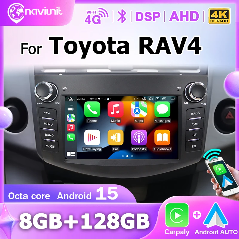 Brezžični CarPlay avtoradio za Toyota RAV4