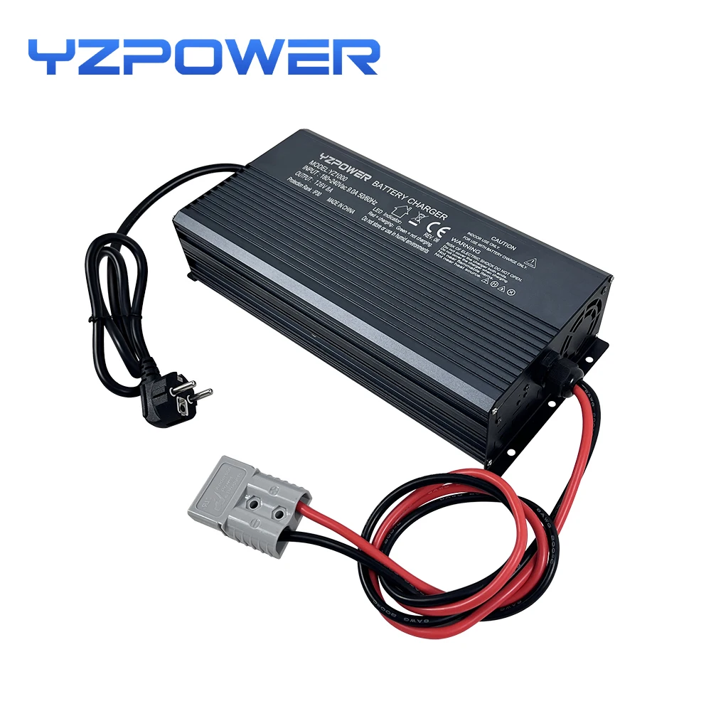 YZPOWER Nhanh Pin Lithium Sạc 126V 8A Có Màn Hình Hiển Thị Với Người Hâm Mộ Xe Máy Điện Ebike Sạc Dụng Cụ Với Đầu Ra cắm