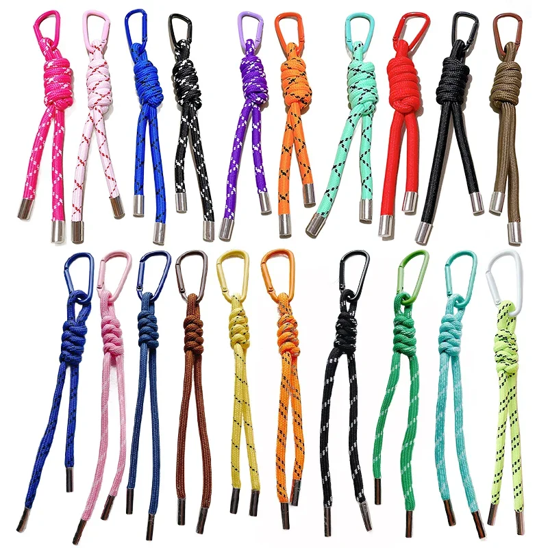 Colorful Braided Lanyard Keychain for Phone Case Decoration Women Chic Bag Pendant Kpop DIY Key Chains Friend Couple Gift