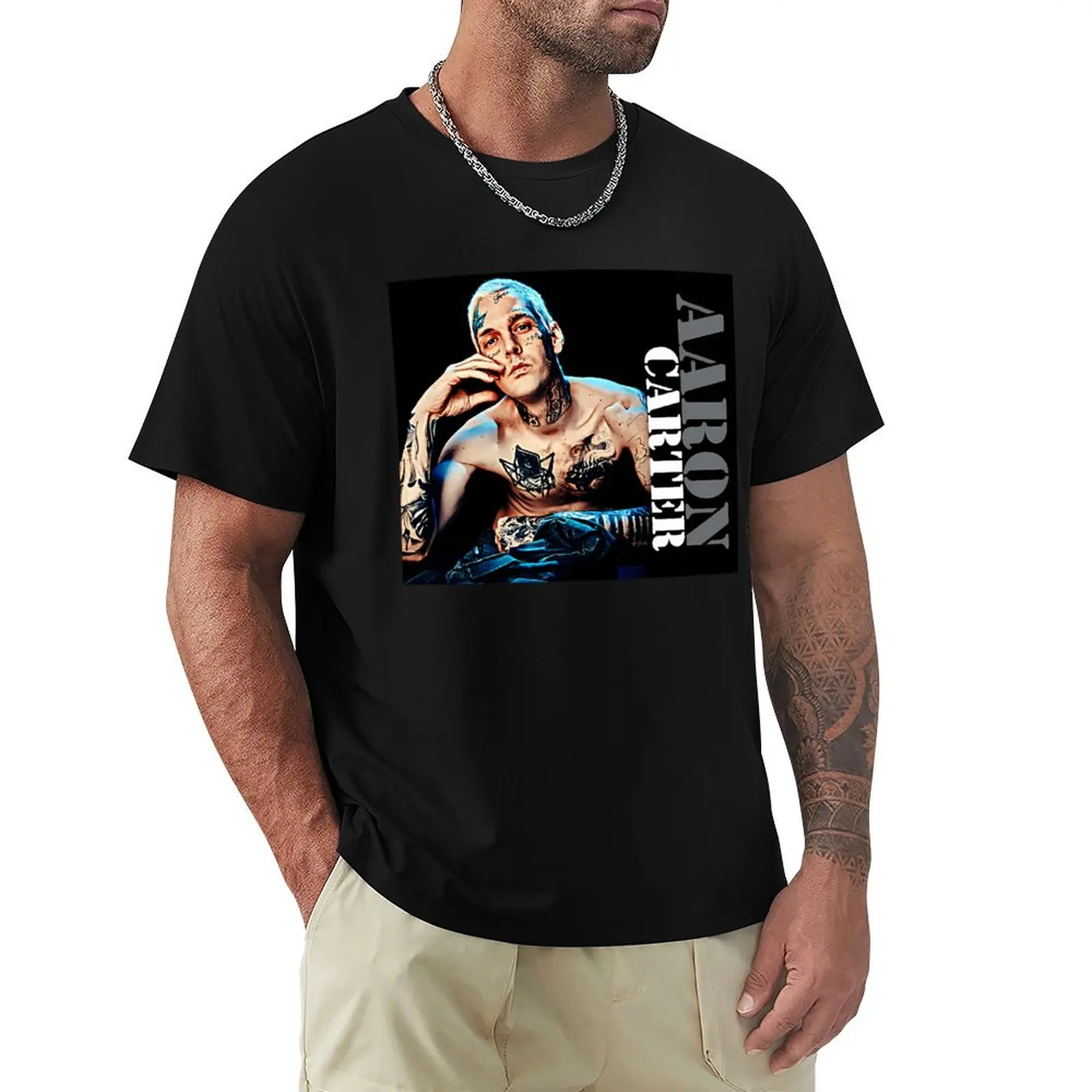 Aaron Vintage - Aaron Blacklisted - Rip Aaron T-Shirt Street Style Casual Tee Shirt