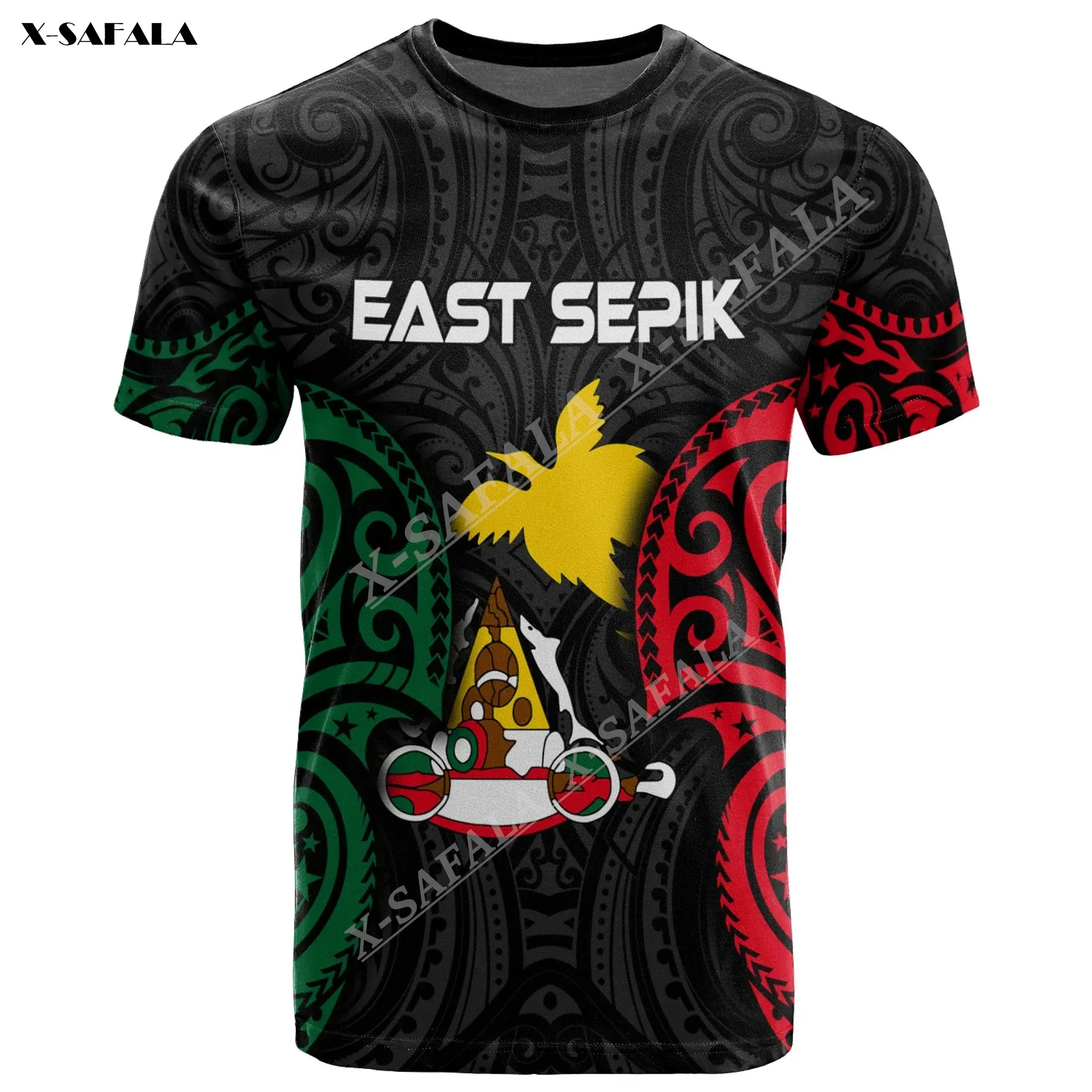 Camisetas con estampado 3D para hombre, Tops informales de manga corta, de secado rápido, transpirables, de patua, Nueva Guinea Oriental, de la isla de Sepik, Hawái y Polinesia